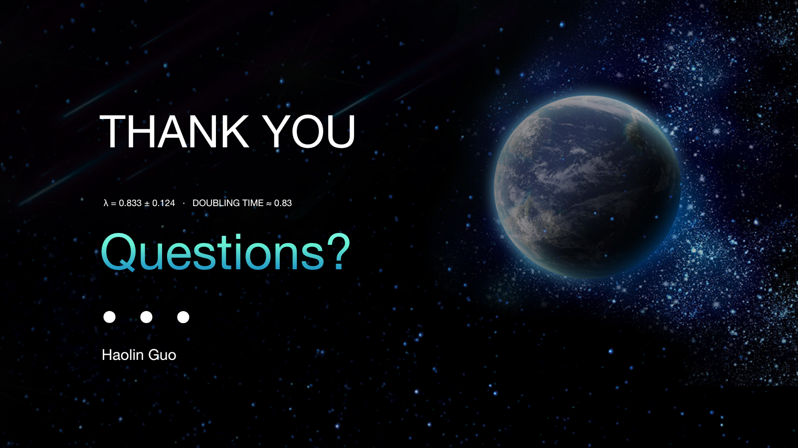 Questions slide